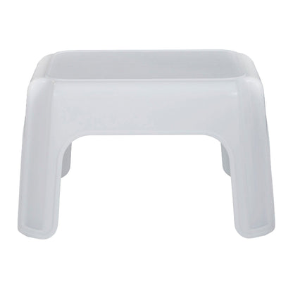 Rubbermaid Durable Roughneck Plastic Family Sturdy Small Step Stool, White