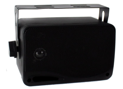 Pyle PLMR24B 3.5" 200 Watt 3-Way Weather Proof Mini Box Speakers