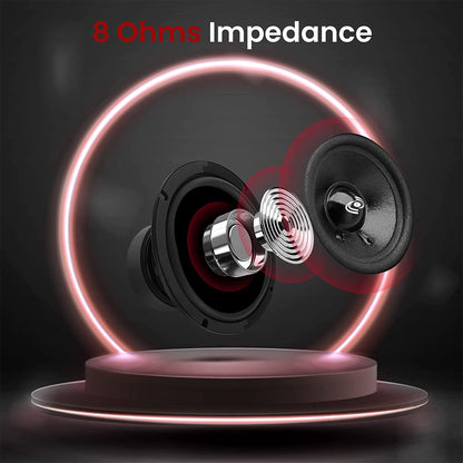 Pyle Pro 5" 200W 8 Ohms Mid Bass Mid Range Car Speaker Woofer Driver, 2 Pack