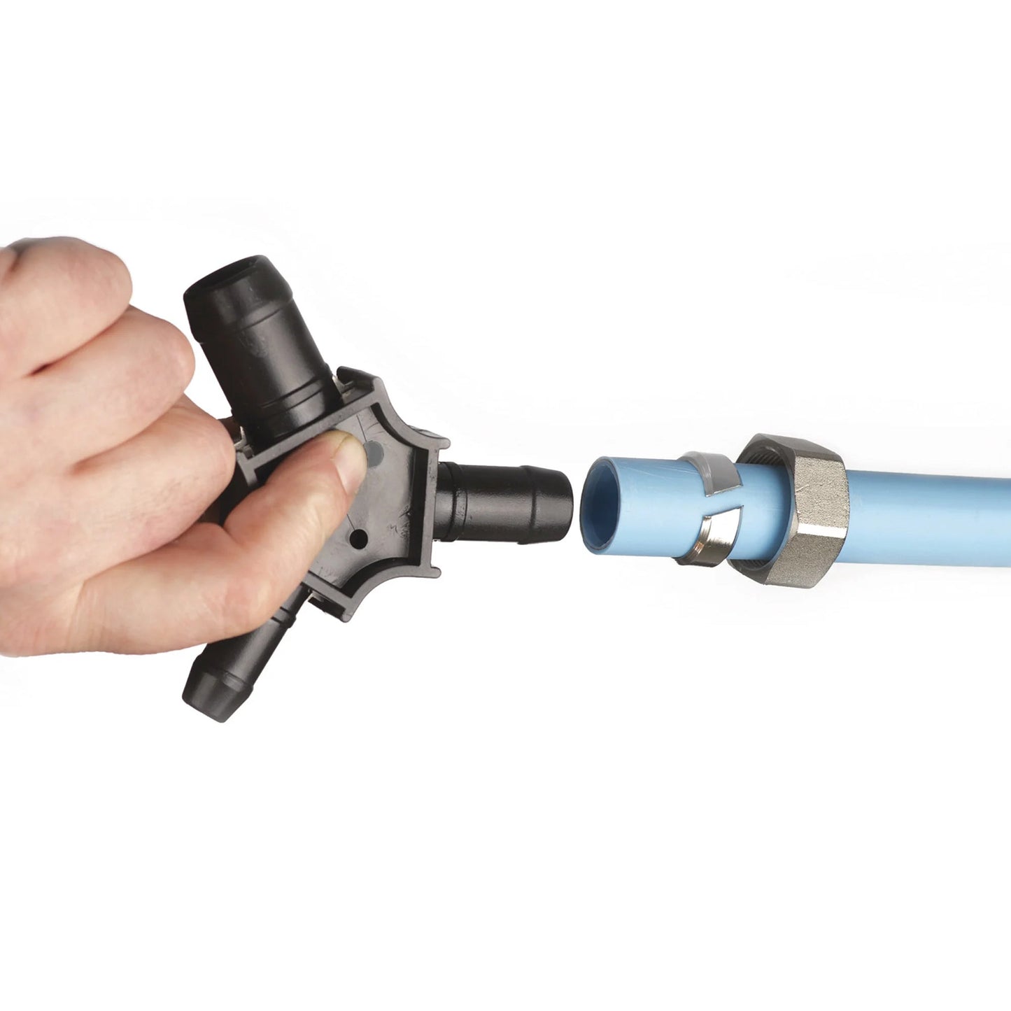 MaxLine 100 Foot 0.75 Inch Semi-Flexible Compressed Air Tubing Master Kit, Blue