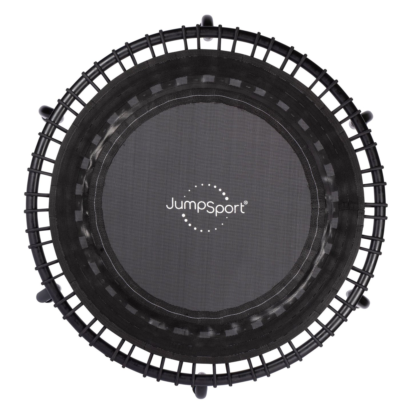 JumpSport 350 Indoor Lightweight 39" Fitness Trampoline, Black w/White Frame