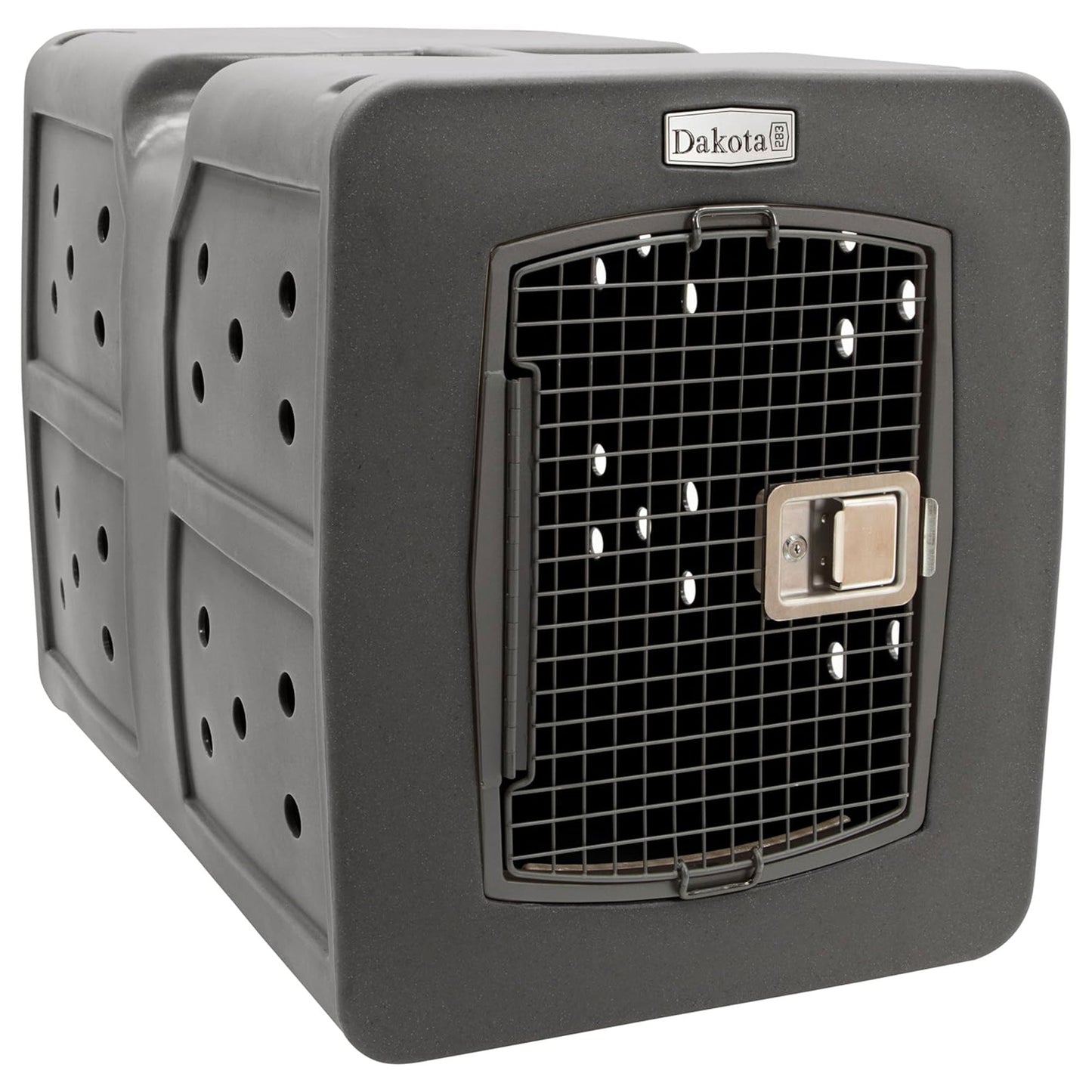 Dakota283 G3 High-Security Polyethylene Framed Door Kennel, XLarge, Dark Granite