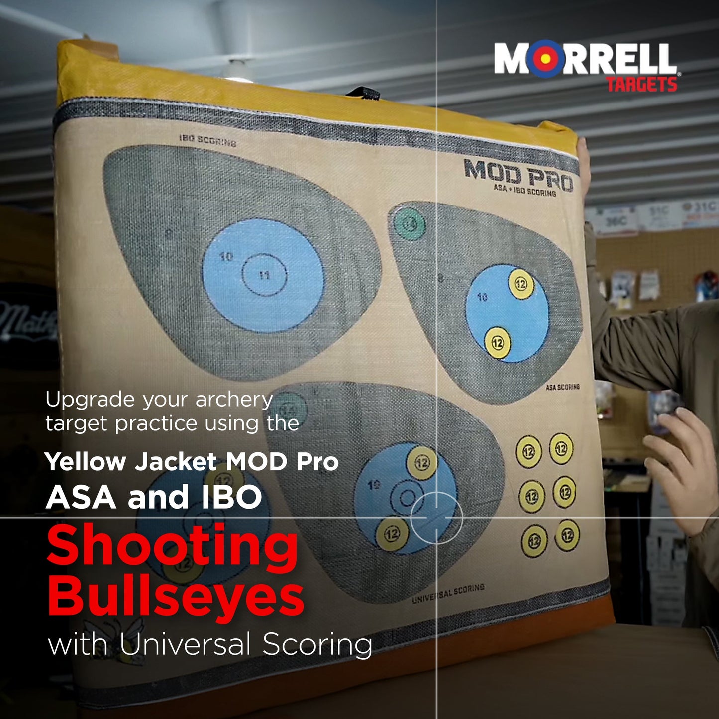 Morrell Yellow Jacket MOD Pro ASA and IBO Shooting Bullseyes w/Universal Scoring