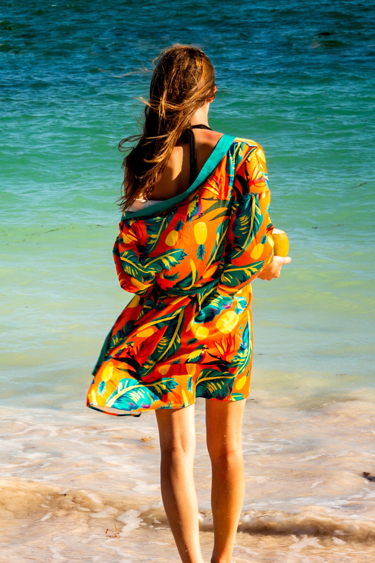 The Cruise Ship Casanova | Women's Unisex Hawaiian Party Kimono