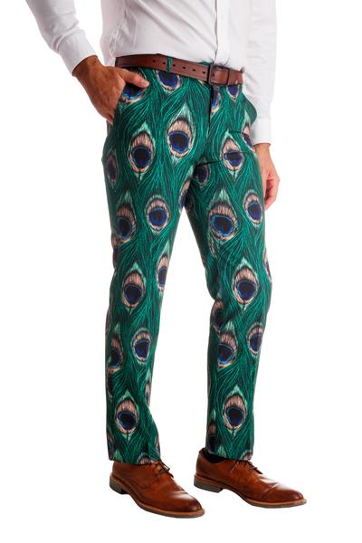 The Peacock Player | Peacock Print Pants