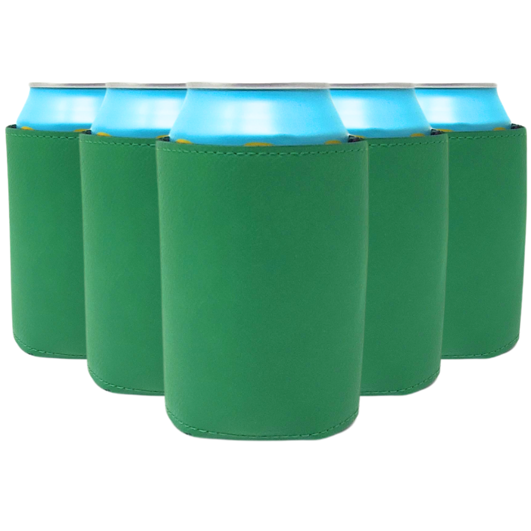 Standard-Size Leatherette Can Coolers