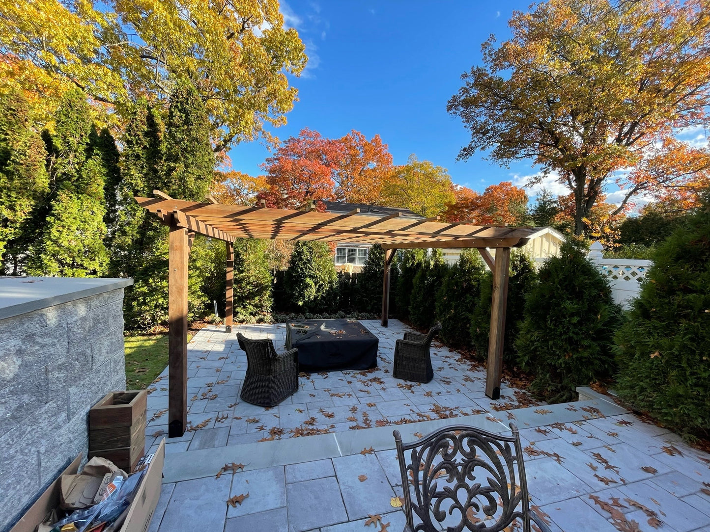 Outdoor Super Deck Redwood Pergola