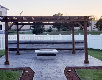 Outdoor Super Deck Redwood Pergola