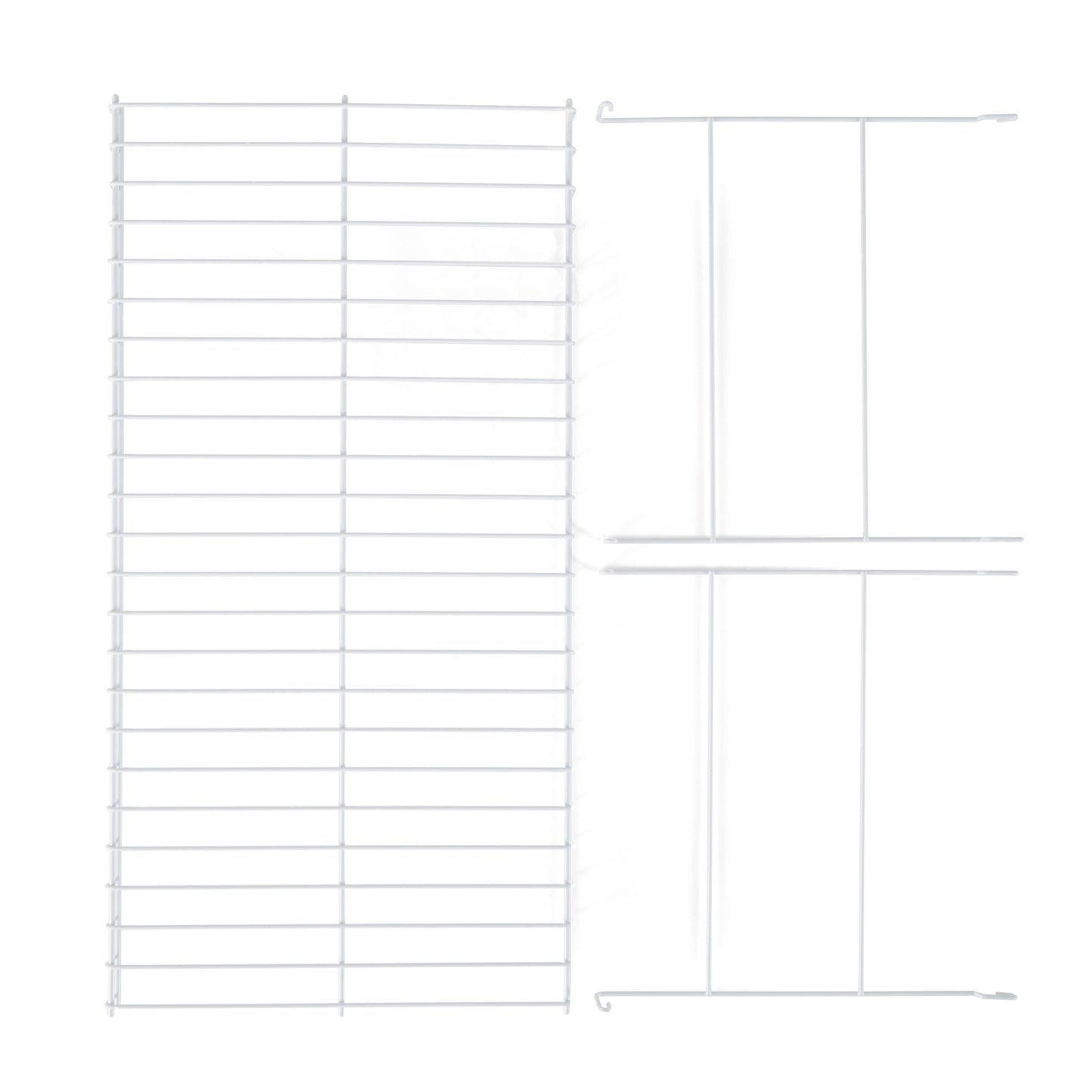 Rubbermaid 24 In Universal Closet Steel Wire Added Storage Hanging Shelf, White