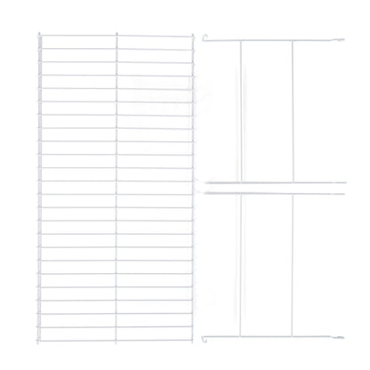 Rubbermaid 24 In Universal Closet Steel Wire Added Storage Hanging Shelf, White