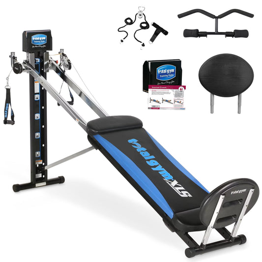 Total Gym XLS Men/Women Universal Fold Home Gym Machine Plus Accessories