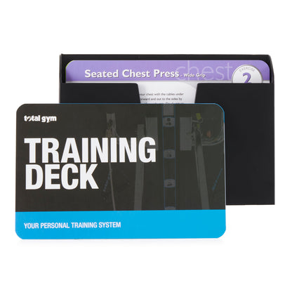 Total Gym Personal Workout Training Cards and Case with 80 Total Body Exercises