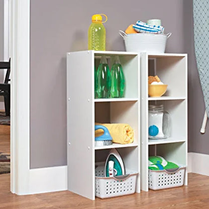 Closetmaid Decorative Home Stackable 2-Cube Cubeicals Organizer Storage, White