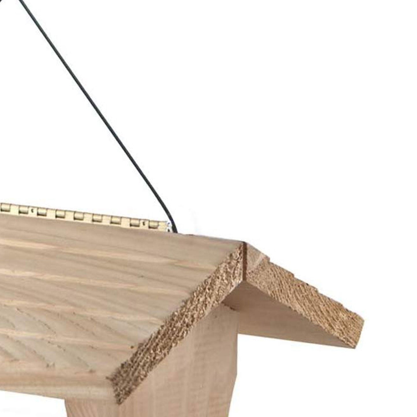 Woodlink Deluxe Cedar Wood Hanging Bird Feeder with Cable and Suet Cages, Brown