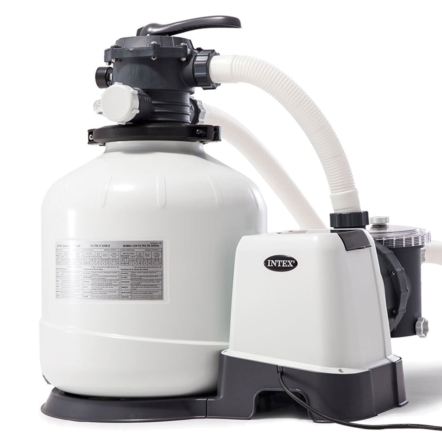 Intex 3000 GPH Sand Filter Pump, Vacuum Cleaner & Skimmer for Above Ground Pools