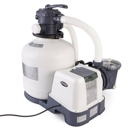 Intex 3000 GPH Sand Filter Pump, Vacuum Cleaner & Skimmer for Above Ground Pools