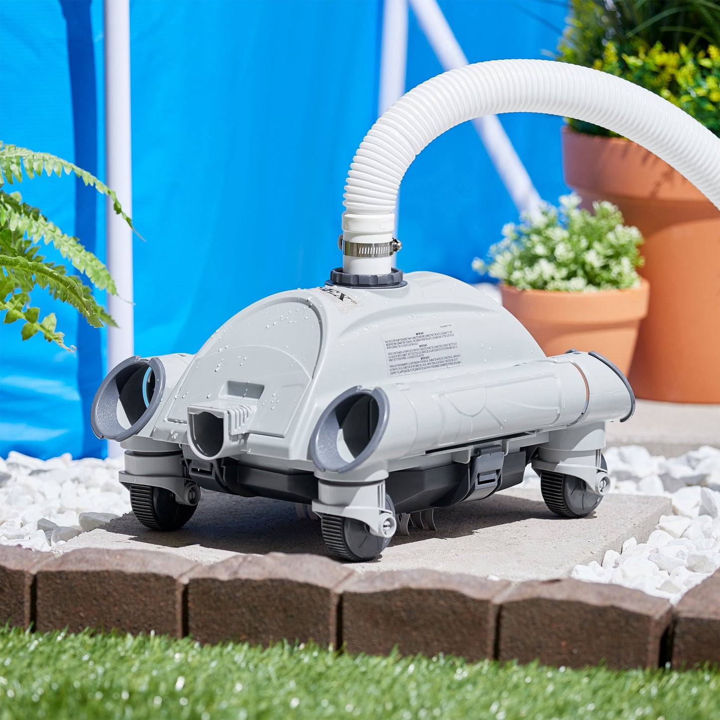 Intex 3000 GPH Sand Filter Pump, Vacuum Cleaner & Skimmer for Above Ground Pools