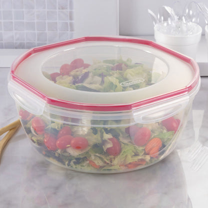 Sterilite Ultra Seal 8.10 Quart Plastic Food Storage Bowl Container, 6 Pack