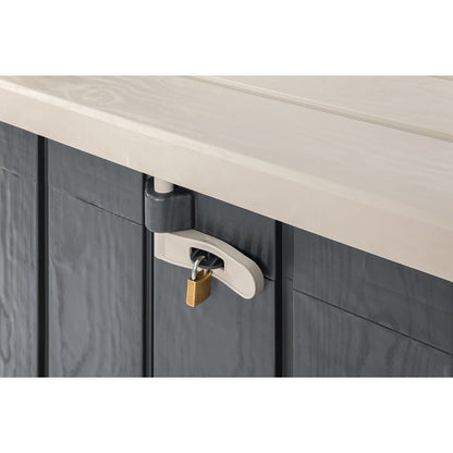 Toomax Stora Way All Weather 4.25' x 2.5' Storage Shed, Anthracite/Taupe Gray