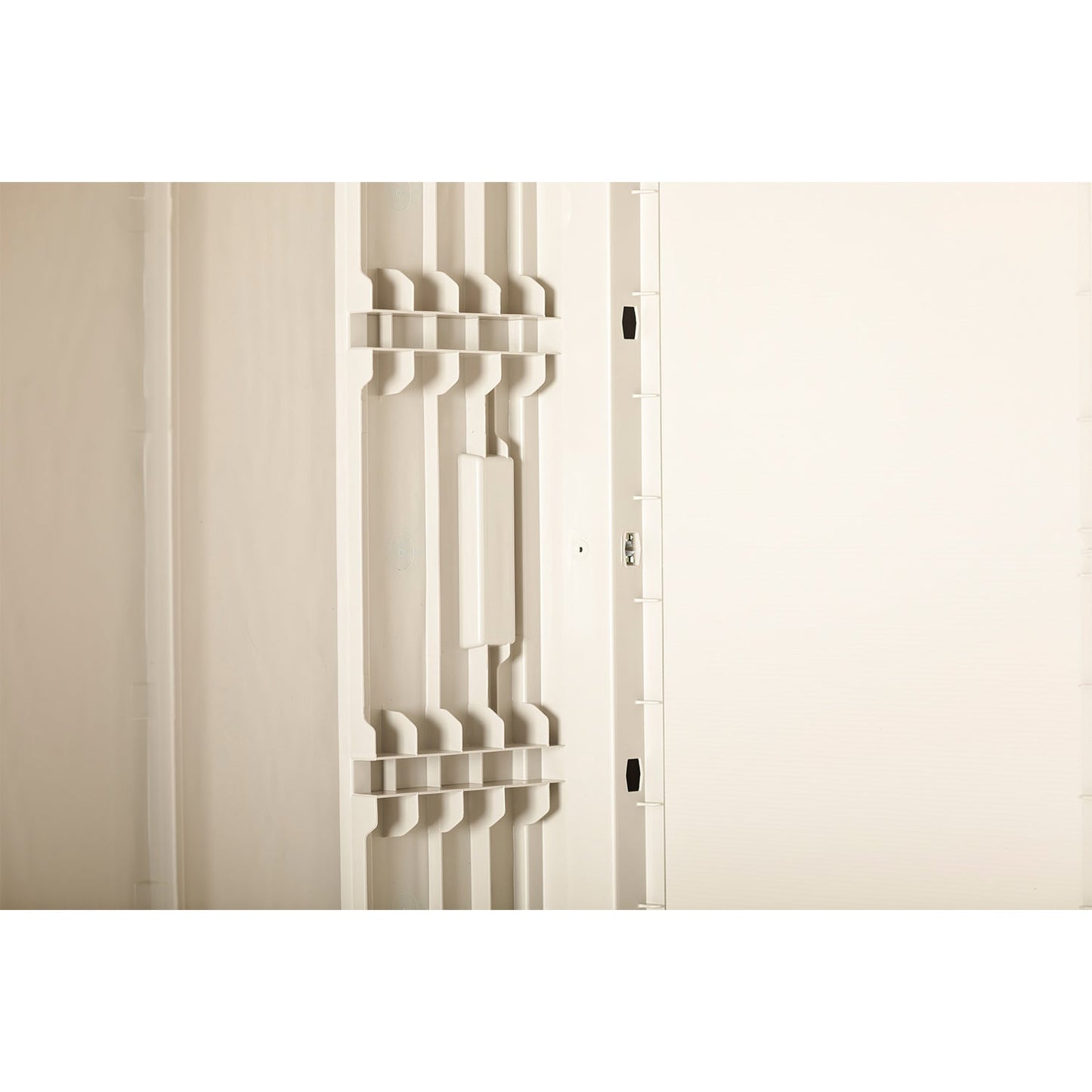 Toomax Lockable Outdoor Garden Plastic Vertical Storage Shed Cabinet, 76 Cu Ft.