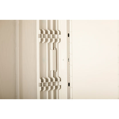 Toomax Lockable Outdoor Garden Plastic Vertical Storage Shed Cabinet, 76 Cu Ft.