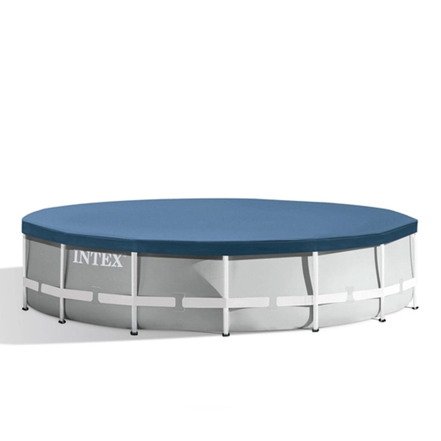 Intex 15’ x 42” Prism Frame Above Ground Swimming Pool Set and Pool Filter Pump