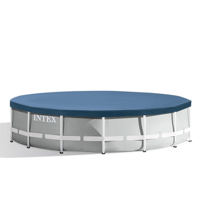 Intex 15’ x 42” Prism Frame Above Ground Swimming Pool Set and Pool Filter Pump
