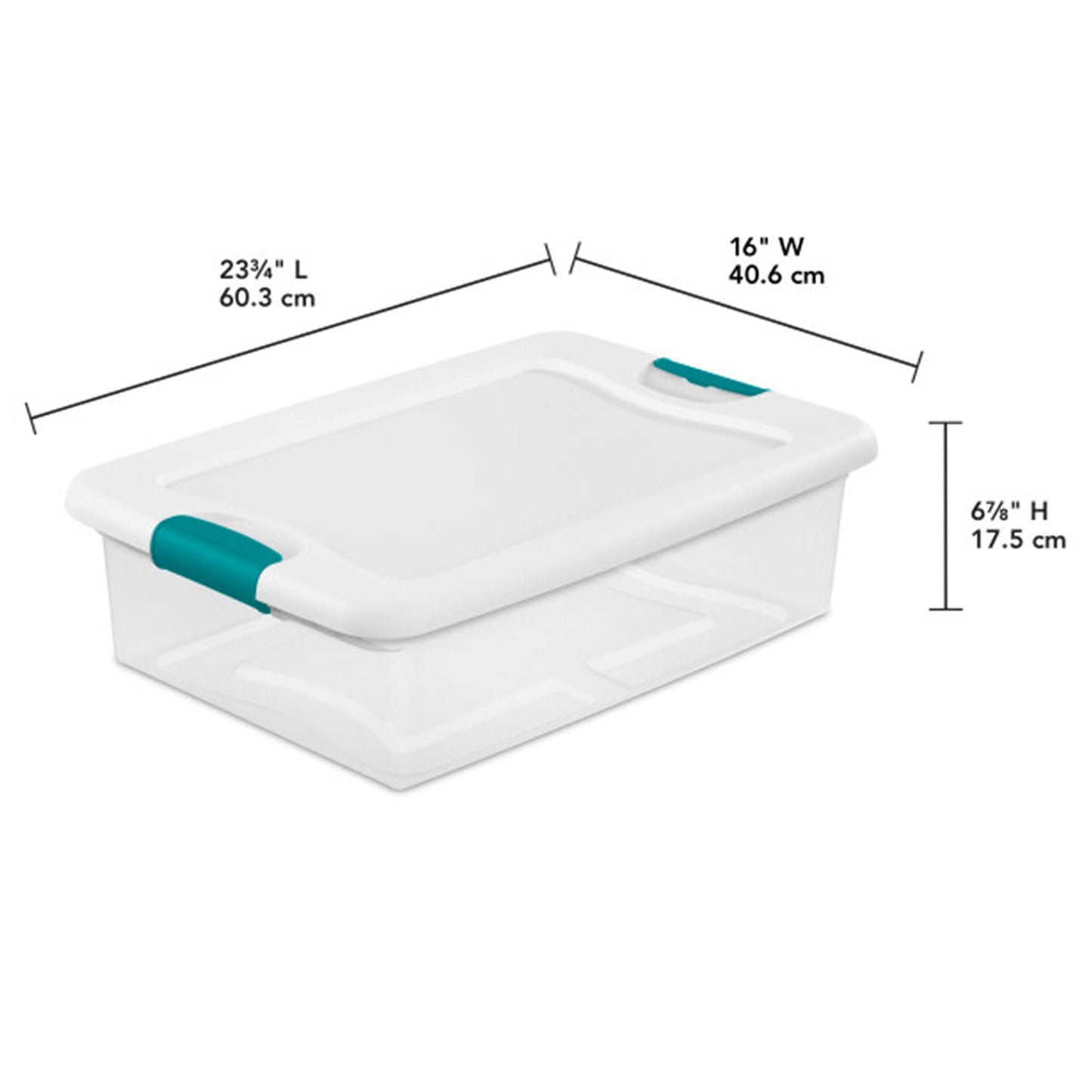 Sterilite 6 Sets of 32 Quart Latch Lid Tote & 12 Sets of 15 Quart Latch Lid Tote