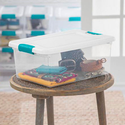 Sterilite 6 Sets of 32 Quart Latch Lid Tote & 12 Sets of 15 Quart Latch Lid Tote