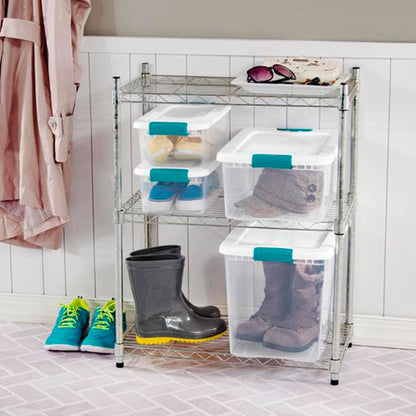 Sterilite 6 Sets of 32 Quart Latch Lid Tote & 12 Sets of 15 Quart Latch Lid Tote