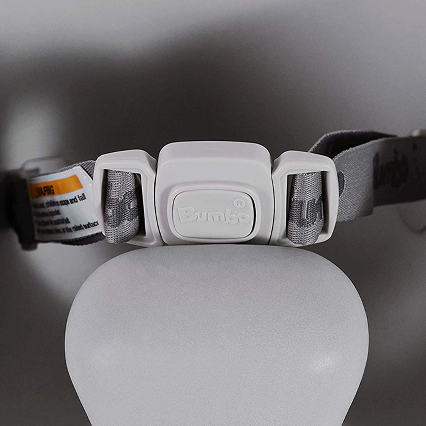 Bumbo Infant Floor Seat Baby Sit Up Chair with Adjustable Harness, Cool Gray