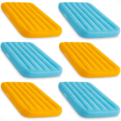 Intex Cozy Kidz Bright & Fun-Colored Inflatable Air Bed w/ Carry Bag (6 Pack)