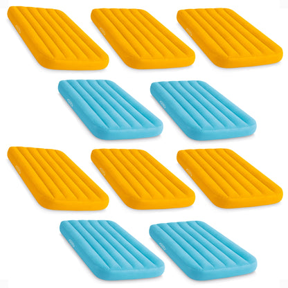 Intex Cozy Kidz Bright & Fun-Colored Inflatable Air Bed w/ Carry Bag (10 Pack)