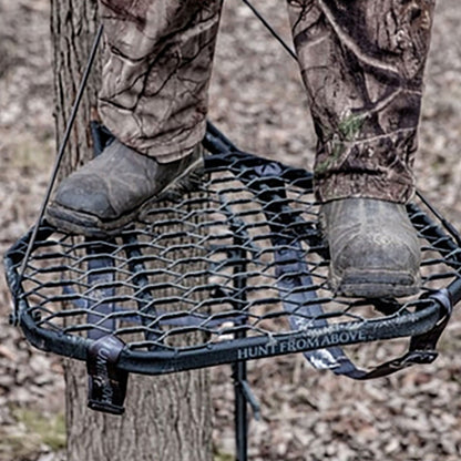 Hawk COMBAT Durable Steel Hunting Treestand & Full Body Safety Harness (2 Pack)