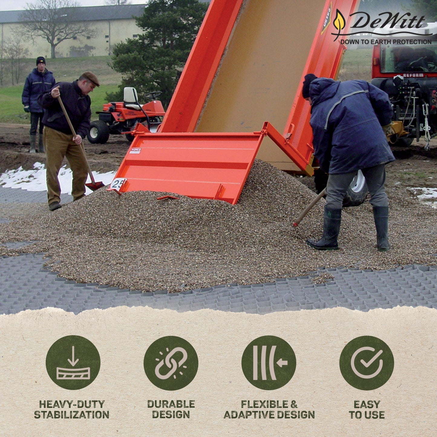 DeWitt DuPont Geotextile 3D Honeycomb 8.5 Ounce Ground Grid Stabilization System