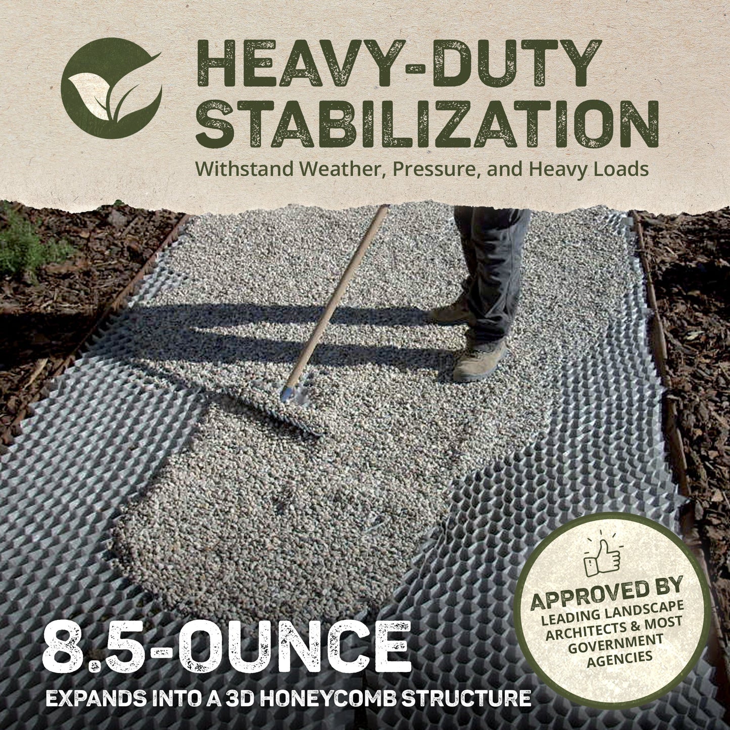 DeWitt DuPont Geotextile 3D Honeycomb 8.5 Ounce Ground Grid Stabilization System