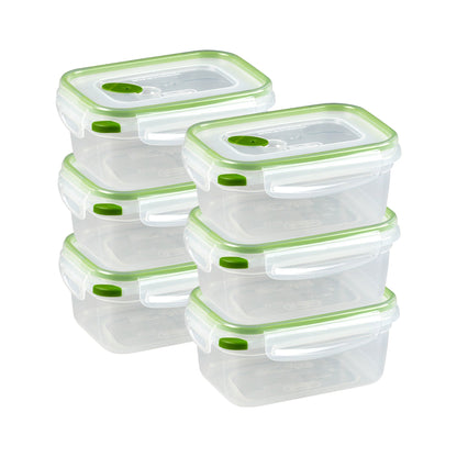 Sterilite 4.5 Cup Rectangle Ultra-Seal Food Storage Container, Green (6 Pack)