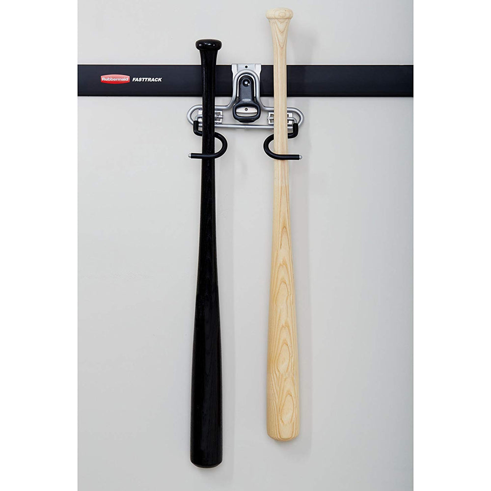 Rubbermaid FastTrack Wall S Hook 2 Handle Storage Organizer Rack for Hand Tools