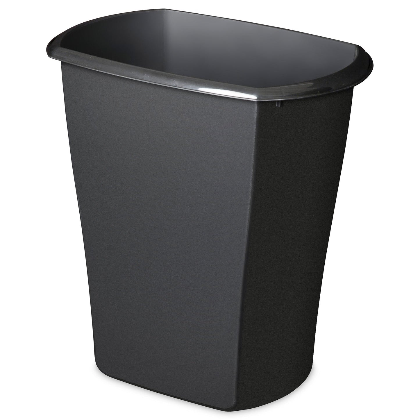 Sterilite 10519006 3 Gallon Ultra Plastic Wastebasket Trash Can, Black (6 Pack)