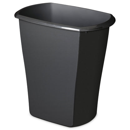 Sterilite 10519006 3 Gallon Ultra Plastic Wastebasket Trash Can, Black (6 Pack)