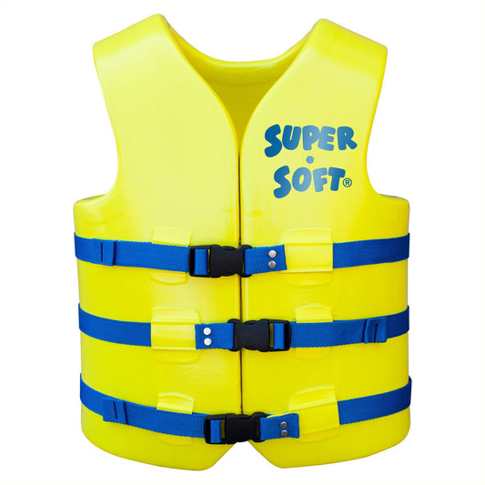 TRC Recreation Super Soft Large Life Jacket Vinyl Coated Foam Swim Vest, Yellow