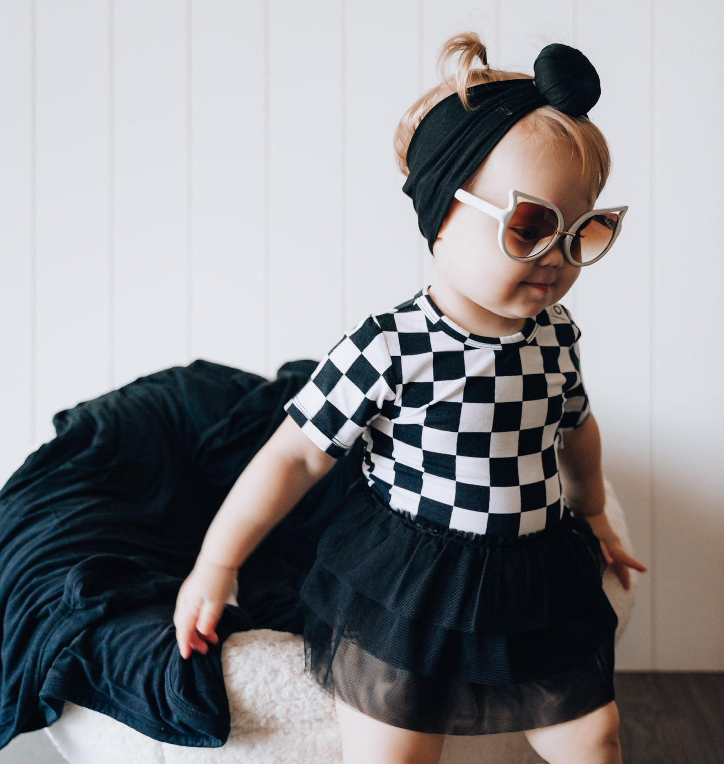 OREO CHECKERS DREAM TUTU BODYSUIT DRESS