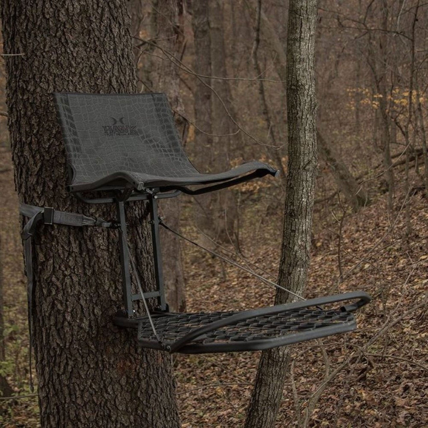 Hawk Kickback LVL Hang-On Deer Hunting Tree Stand w/ XL Seat & Platform, 2 Pack