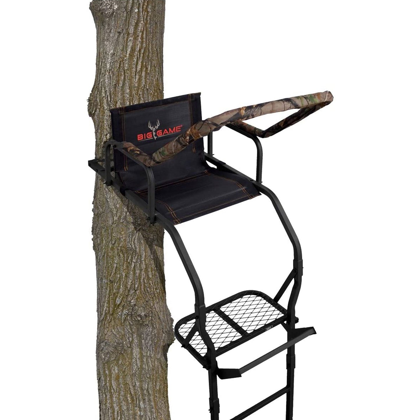 Big Game Warrior DXT 17 Foot 1 Person Deer Hunting Ladder Climbing Tree Stand