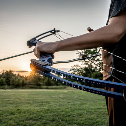 Genesis Archery Compound Bow Adjustable Sizing for Right Handed, Blue (2 Pack)