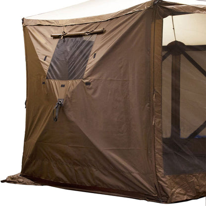 Clam Quick-Set Screen Hub Tent Wind & Sun Panels, Accessory Only, Brown (2 Pack)