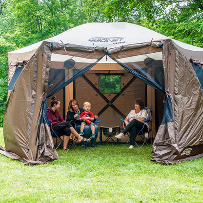 Clam Quick-Set Screen Hub Tent Wind & Sun Panels, Accessory Only, Brown (2 Pack)