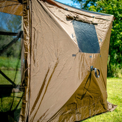 Clam Quick-Set Screen Hub Tent Wind & Sun Panels, Accessory Only, Brown (2 Pack)