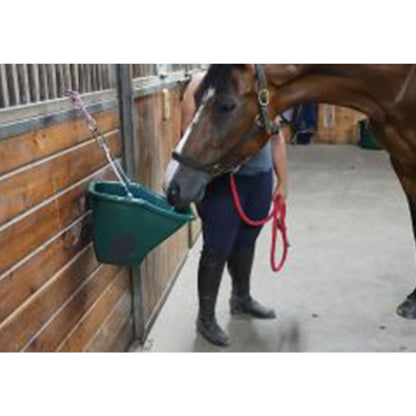 Little Giant 20-Quart Durable Plastic Flat Back Livestock Feed Bucket, Green