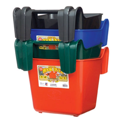 Little Giant HF15BLACK Heavy Duty 15 Quart Mountable Plastic Hook Feeder, Black